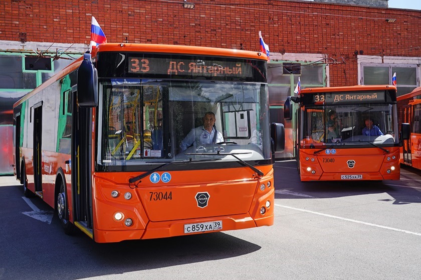 В Калининграде ко Дню города пустили на линию новые автобусы