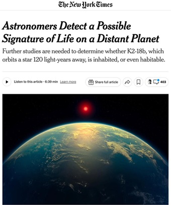 Революционное открытие: ученые обнаружили потенциальный признак внеземной жизни