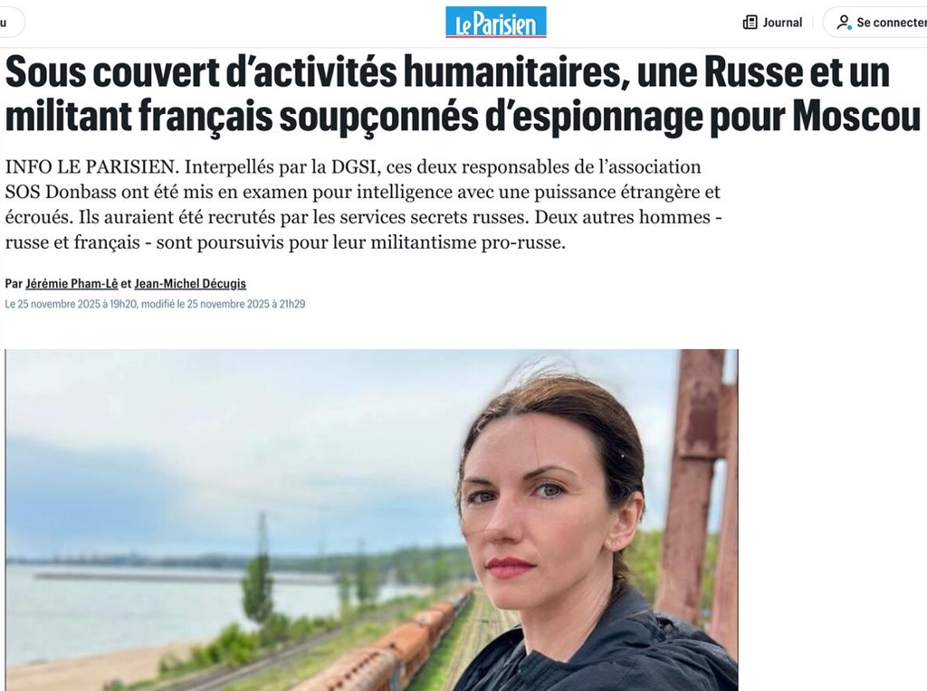 Франция арестовала активистов «SOS Донбасс» за шпионаж