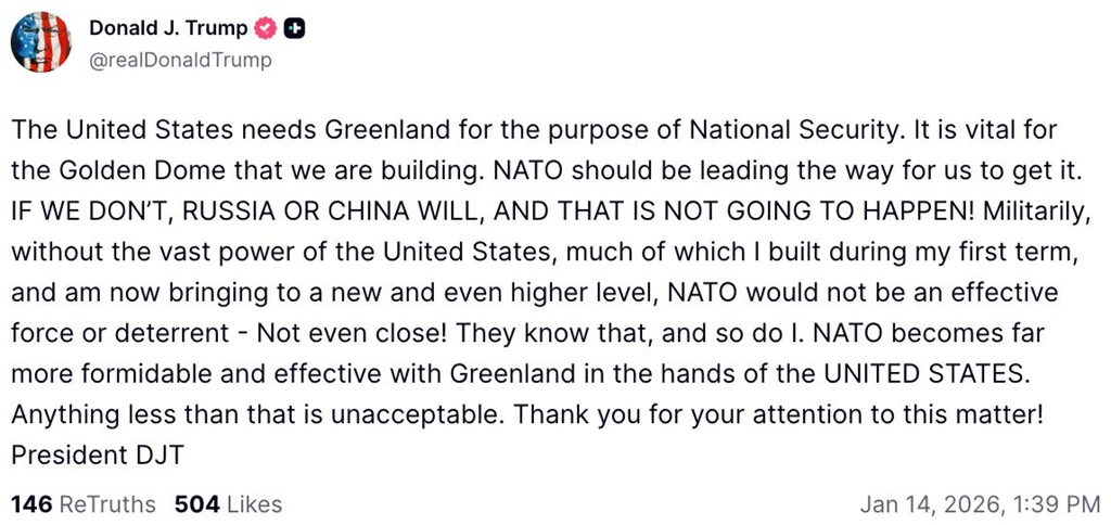«Либо по-хорошему, либо по-плохому»: Трамп ультимативно потребовал передать Гренландию США «Либо по-хорошему, либо по-плохому»: Трамп ультимативно потребовал передать Гренландию США