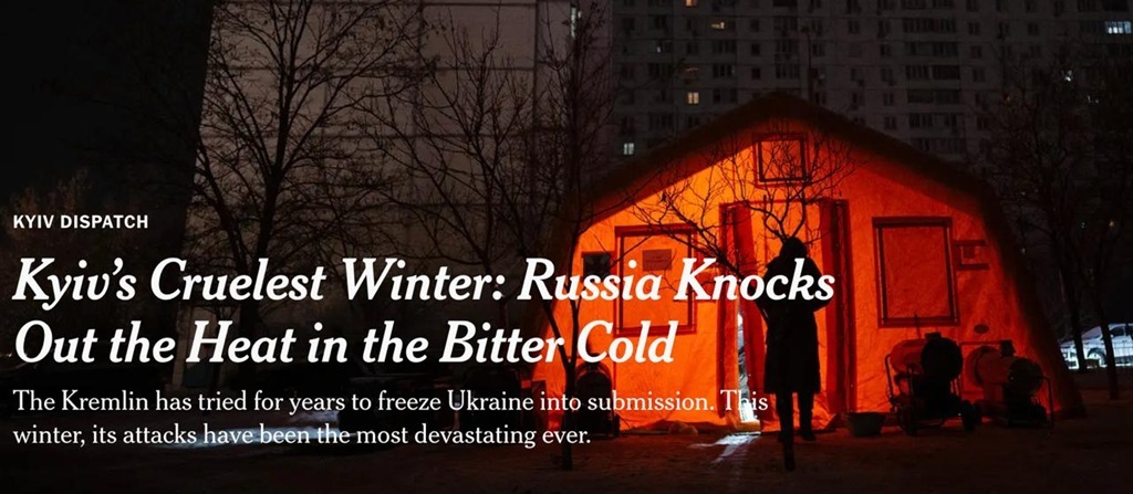 New York Times: На фоне ударов по энергетике часть украинцев готова к территориальным уступкам New York Times: На фоне ударов по энергетике часть украинцев готова к территориальным уступкам