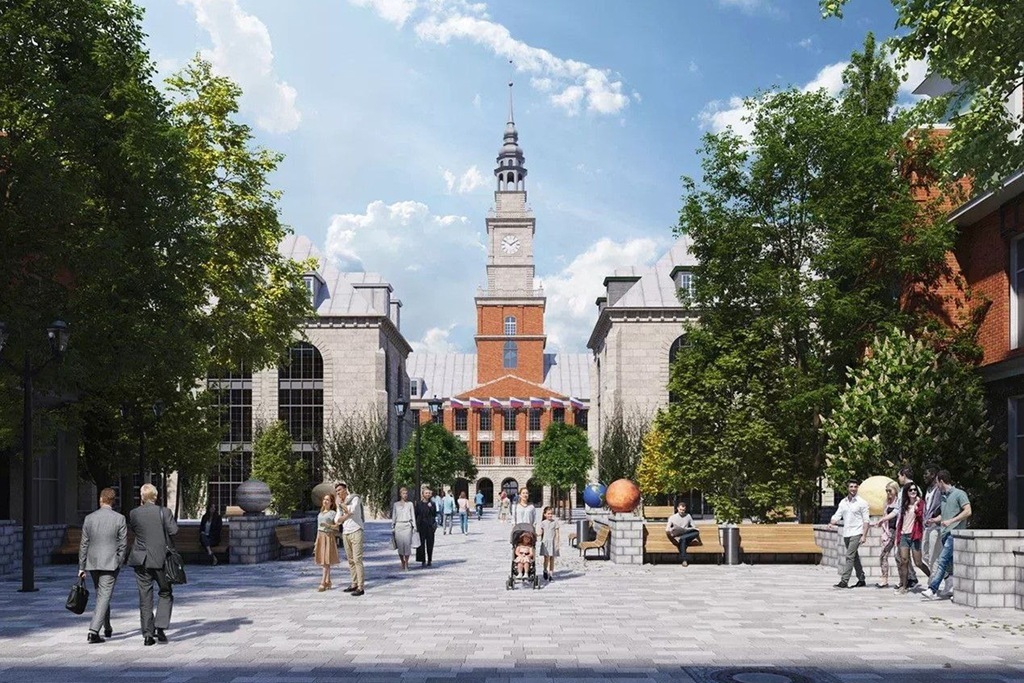 На башне нового кампуса БФУ имени Канта появятся трёхметровые часы с RGB-подсветкой